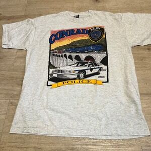 Vintage Conrail Police Railroad Men's Shirt Size XL Single Stitch CSX Norfolk